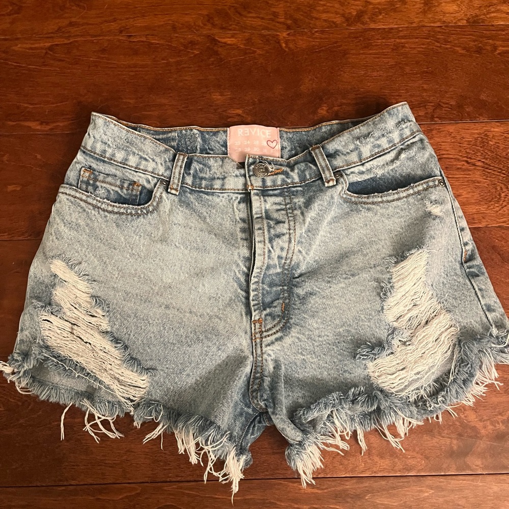 Revice Denim High Waisted Malibu Jean Shorts - Picture 3 of 8